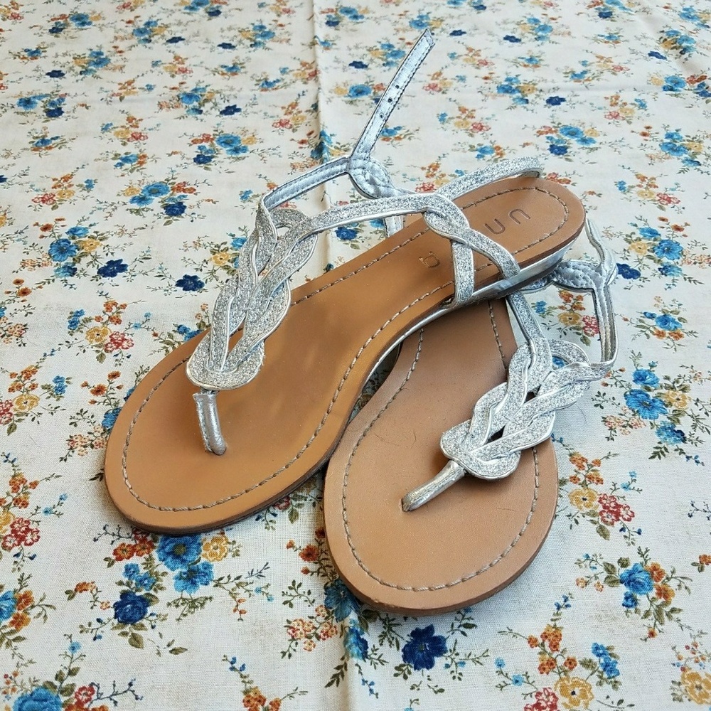 Sparkly Silver Sandals